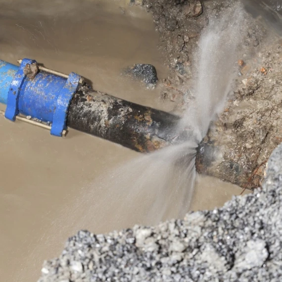 Fuite de canalisation
